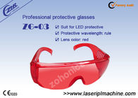 Gafas de seguridad rojas de laser 400nm para la luz/los dientes frescos llevados que blanquean la máquina