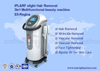 Máquina de la belleza del retiro del pelo del elight de IPL+ RF y del rejuvenecimiento de la piel con dos manijas
