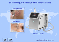 Máquina portátil multifuncional 1064nm/532nm/755nm del retiro del pelo del laser del diodo