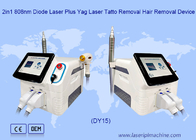 Spa máquina 2 del laser del diodo de 808 nanómetro en 1 retiro del pelo y retiro del tatuaje del picosegundo
