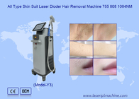 Todos los tipos de piel sin dolor 1064 755 808nm máquina de depilación láser de diodo