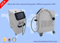 Pulso largo sin dolor del laser 1064nm del Nd Yag de la piel del diodo del laser del pelo de la máquina negra del retiro