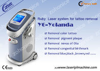 Máquina colorida del retiro del tatuaje del laser de la pantalla táctil con programa de interfaz multilingue