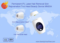Dispositivo principal de la belleza del dispositivo dos permanentes de la belleza del uso en el hogar del laser del IPL tamaño de punto de 15 x de 50m m