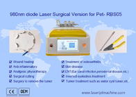 Versión quirúrgica del diodo de 980 nanómetro del laser del retiro portátil del pelo para la belleza del animal doméstico