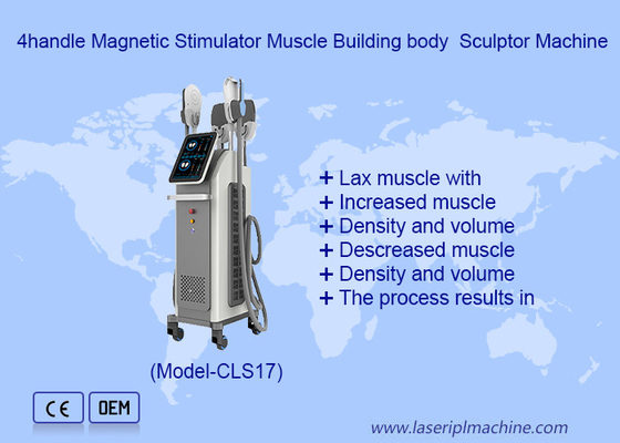 4 manija RF HI EMT estimulador magnético músculo Construcción del cuerpo máquina escultor