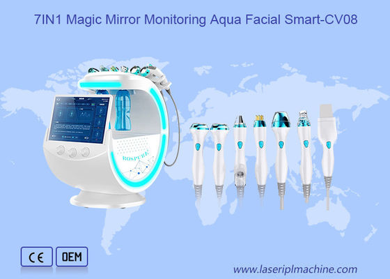 7 en 1 espejo mágico que supervisa RF Aqua Facial Machine