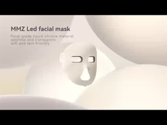Máscara facial de silicona suave de 360 grados con diseño hueco LED azul rojo LED Light Therapy