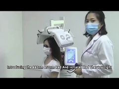 660nm Diodo de crecimiento del cabello máquina de terapia láser HR208 1 año de garantía