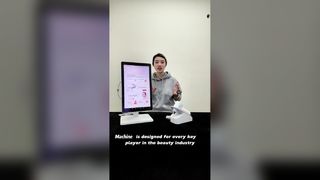 2 en 1 3 imágenes de espectro 8Mp cámara ampliada 50 veces dispositivo analizador de piel y cuero cabelludo Ai