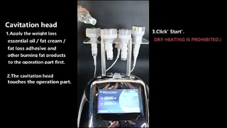 6 en 1 cuerpo de la cavitación de 750HZ 120w que adelgaza la máquina