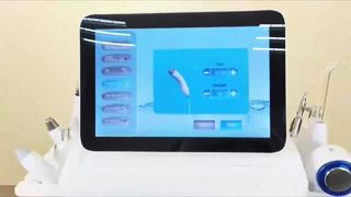 9 en 1 máquina de limpieza profunda facial con dermoabrasión de diamante de alta frecuencia