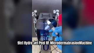 Máquina de microdermoabrasión RF para rejuvenecimiento de la piel con chorro de oxígeno y burbujas Hydro Co2 9 en 1