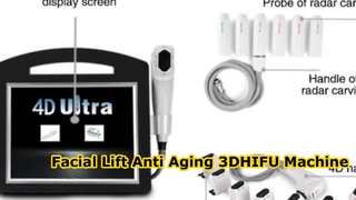 Máquina antienvejecimiento de la belleza del cuerpo del ultrasonido de la máquina 3D HIFU de la elevación facial
