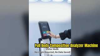 Máquina analizadora de composición corporal con electrodo de contacto de 8 puntos para medición de grasa corporal