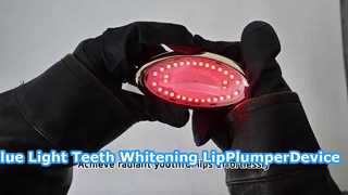 Mini terapia de fotones LED, luz roja y azul, blanqueamiento dental, dispositivo antiarrugas para labios
