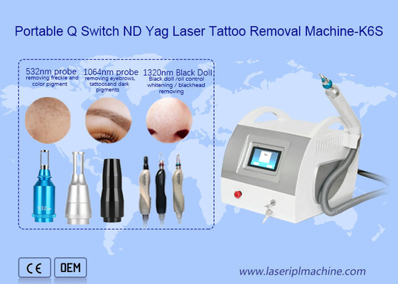 Q Switch Nd Yag Equipo de eliminación de tatuajes con láser de 1320nm Pigment Speckle Removal