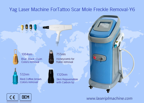 Máquina de c4q conmutado de la belleza del laser IPL de Yag del tatuaje 6hz del equipo profesional del retiro