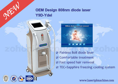 Máquina del retiro del pelo del laser del diodo del profesional 808 de la pantalla táctil para el cuerpo