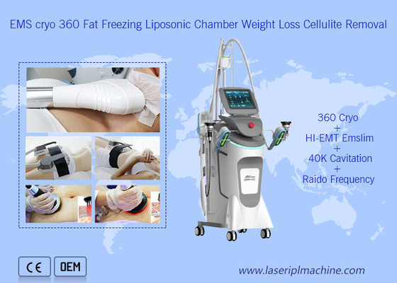 Spa 360 Cryolipolysis Máquina de adelgazamiento congelación de grasa Electro Magnetic body Slim estimulación muscular cuerpo