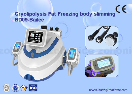 Buen precio RF Cryolipolysis que adelgaza la máquina dual del vacío del cryolipolysis de la cavitación de la frecuencia de la máquina en línea