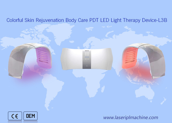 Grado Médico 7 Color Rejuvenecimiento de la piel Cuidado del cuerpo Pdt Máquina de terapia de luz LED