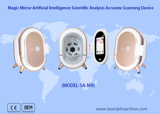 Ai portátil 20 millones de espejos mágicos ultravioleta faciales del analizador 3d de la piel del escáner