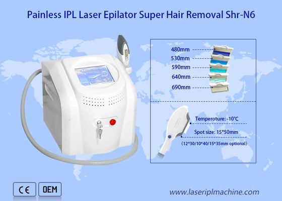 Máquina portátil de la belleza del IPL para el retiro rojo de la raya de la sangre sin lado del efecto