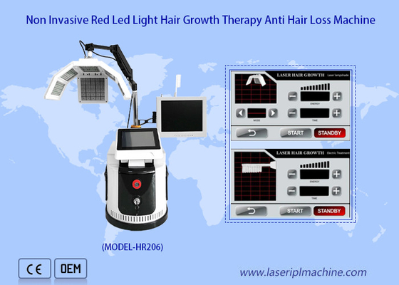 Máquina de crecimiento del cabello con láser de diodo de 650 Nm Analisador de terapia capilar de bajo nivel