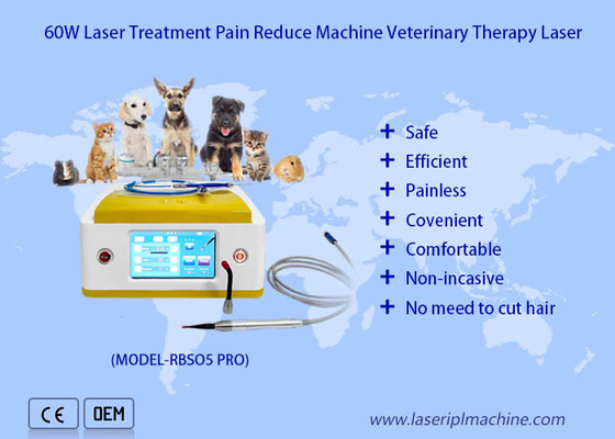 terapia veterinaria del laser del diodo 980nm para la curación de la herida de los animales domésticos