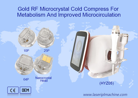 2 portátiles en 1 máquina fraccionaria del Rf Microneedling con el martillo frío