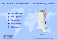 dispositivo del laser del Rf Lipo del vacío del ultrasonido de la pérdida de peso de la máquina 40k de la cavitación 6in1