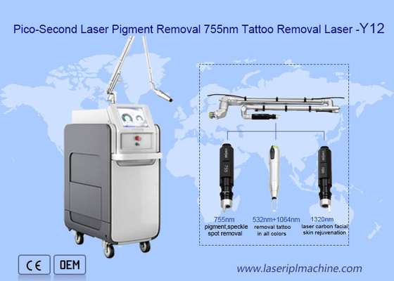 máquina del retiro del tatuaje del laser de picosecond del Alexandrite 755nm