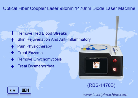 Máquina portátil de quema de grasa no quirúrgica de liposucción 980 1470nm