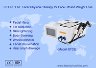 Tecar RET CET Máquina RF para Fisioterapia Elevación facial Pérdida de peso Rejuvenecimiento de la piel