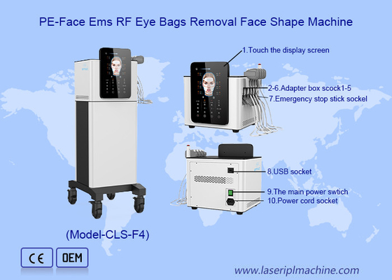 Máquina de microcorriente EMS para levantar el rostro, apretar las mejillas, levantar la piel con apretamiento facial y corporal