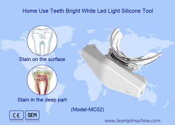 Luz de blanqueamiento dental personal eficaz con LED azul inalámbrico y recargable