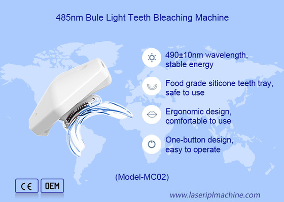 Dispositivo de belleza para el hogar con función de blanqueamiento de dientes negros y luz azul fría 465nm-485nm