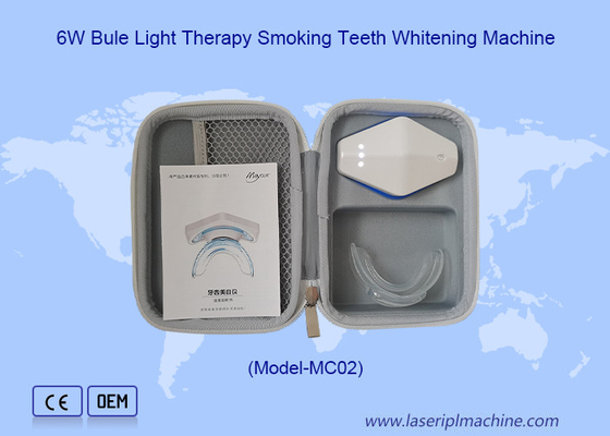 Blanqueamiento de dientes inalámbrico de 15 minutos con luz LED azul fría 465nm ~ 485nm