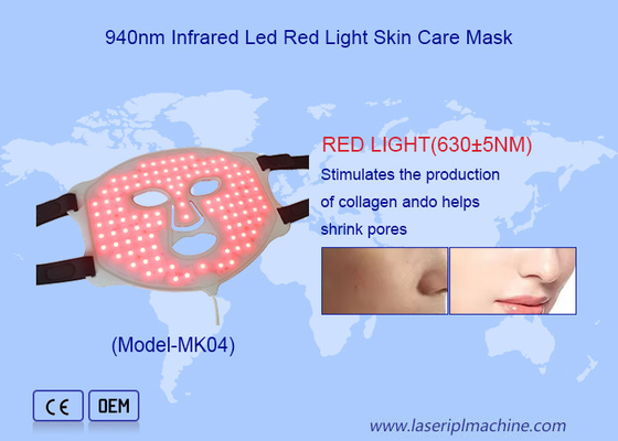 Casa Luz LED Roja Máscara facial de belleza Aumenta el metabolismo con luz infrarroja