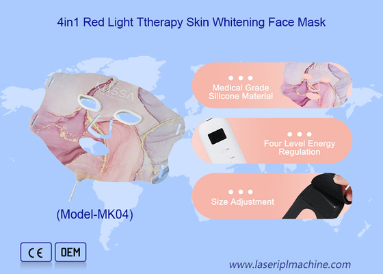 630nm/880nm/590nm/470nm Mascarilla facial LED Terapia de luz para el modo de luz roja / amarilla / azul / infrarroja