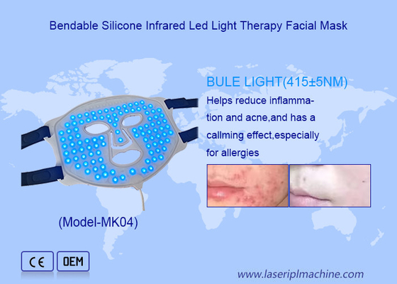 Eliminación de poros Uso casero inalámbrico de LED máscara facial de belleza con 108pcs LED