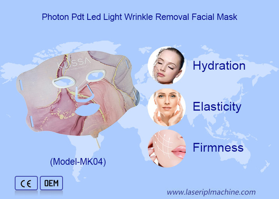 Térapia de luz roja y azul LED avanzada Máscara facial de silicona para uso personal en todos los tipos de piel