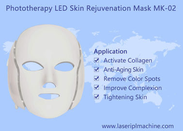 7 colores profesionales LED Rejuvenecimiento de la piel Fototerapia máscara de belleza