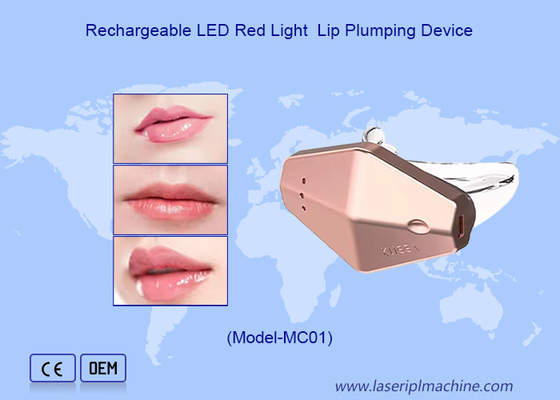 Dispositivo de cuidado de labios de silicona eléctrica para uso doméstico con luz LED para mejorar la hendidura de labios