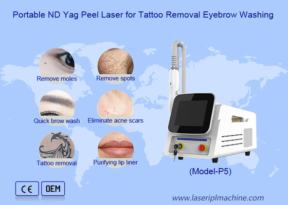 Laser Nd Yag portátil de 3 longitudes de onda de picosegundos para la eliminación de pigmentos