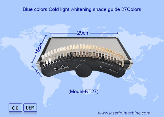 Guía de sombras 3D 27 colores Dientes blanqueadores Dientes blanqueadores Guías de sombras gráfico