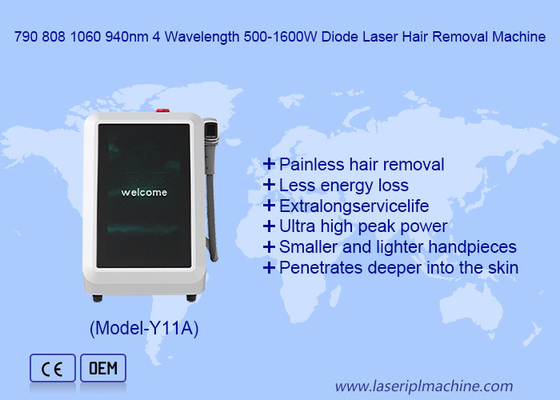 790nm 940nm 1060nm 808nm Diodo láser de depilación de pelo del cuerpo