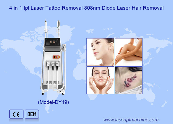 Cuidado de la piel IPL+ND Yag Laser Tattoo Removal+Eliminación de vello con láser de diodo para centro de belleza