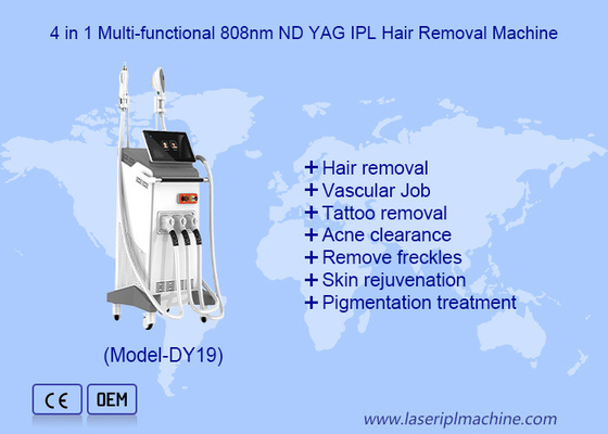 Q Switch 3 en 1 Nd Yag + Diodo láser + IPL láser de depilación máquina de belleza